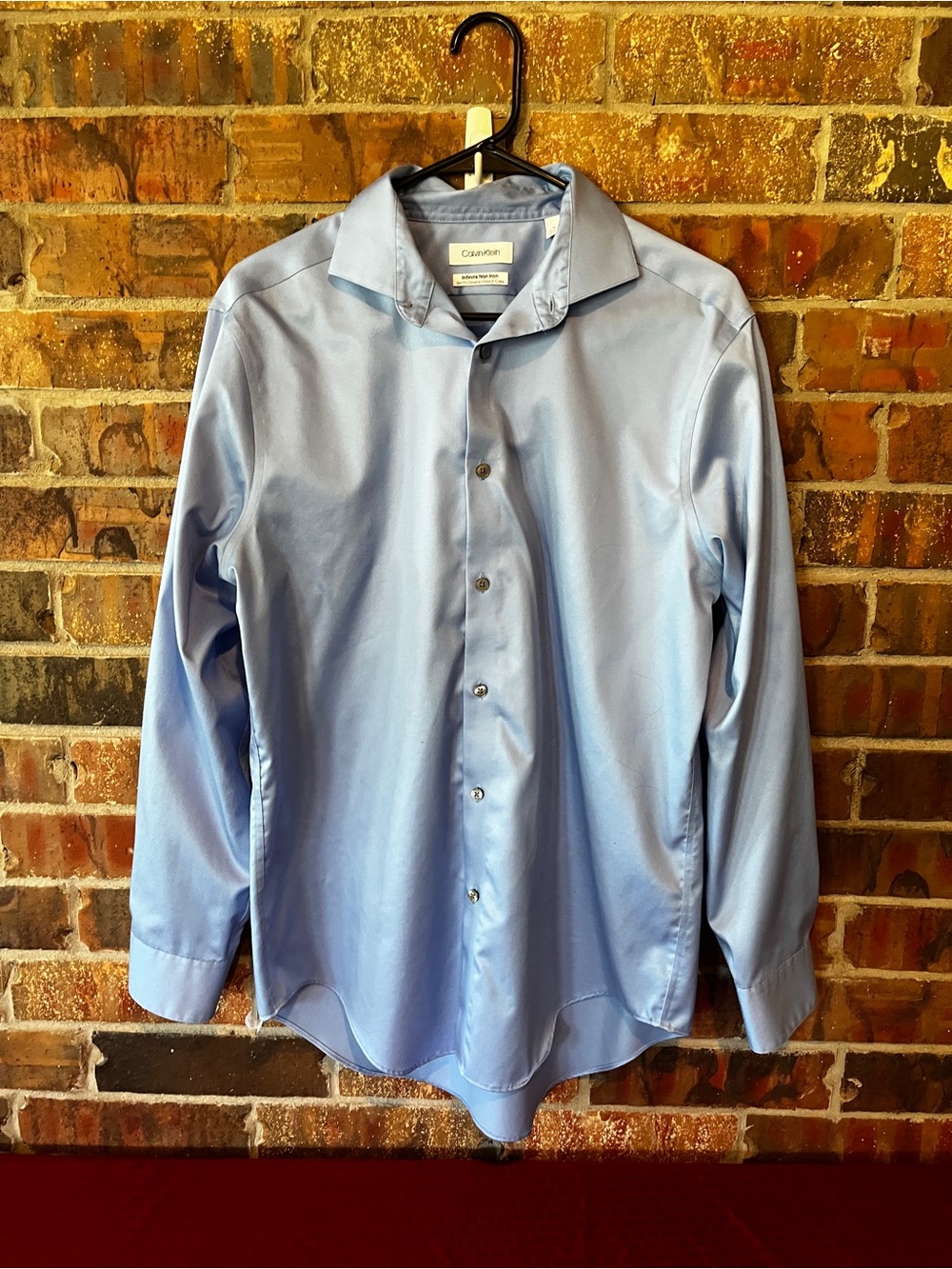 Calvin Klein Men’s Light Blue Long Sleeve Dress Size:16
